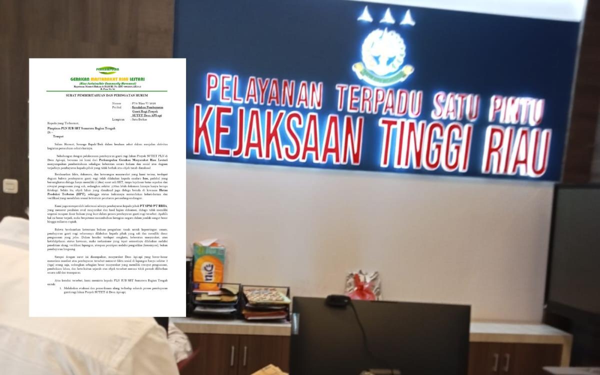 Gerakan Masyarakat Riau Lestari Desak PLN Tinjau Ulang Pembayaran Ganti Rugi Lahan SUTET di Desa Api-Api